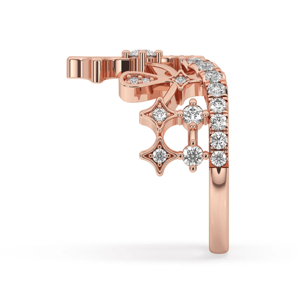 Round Wedding Ring – Royal Crown Band - Image 4