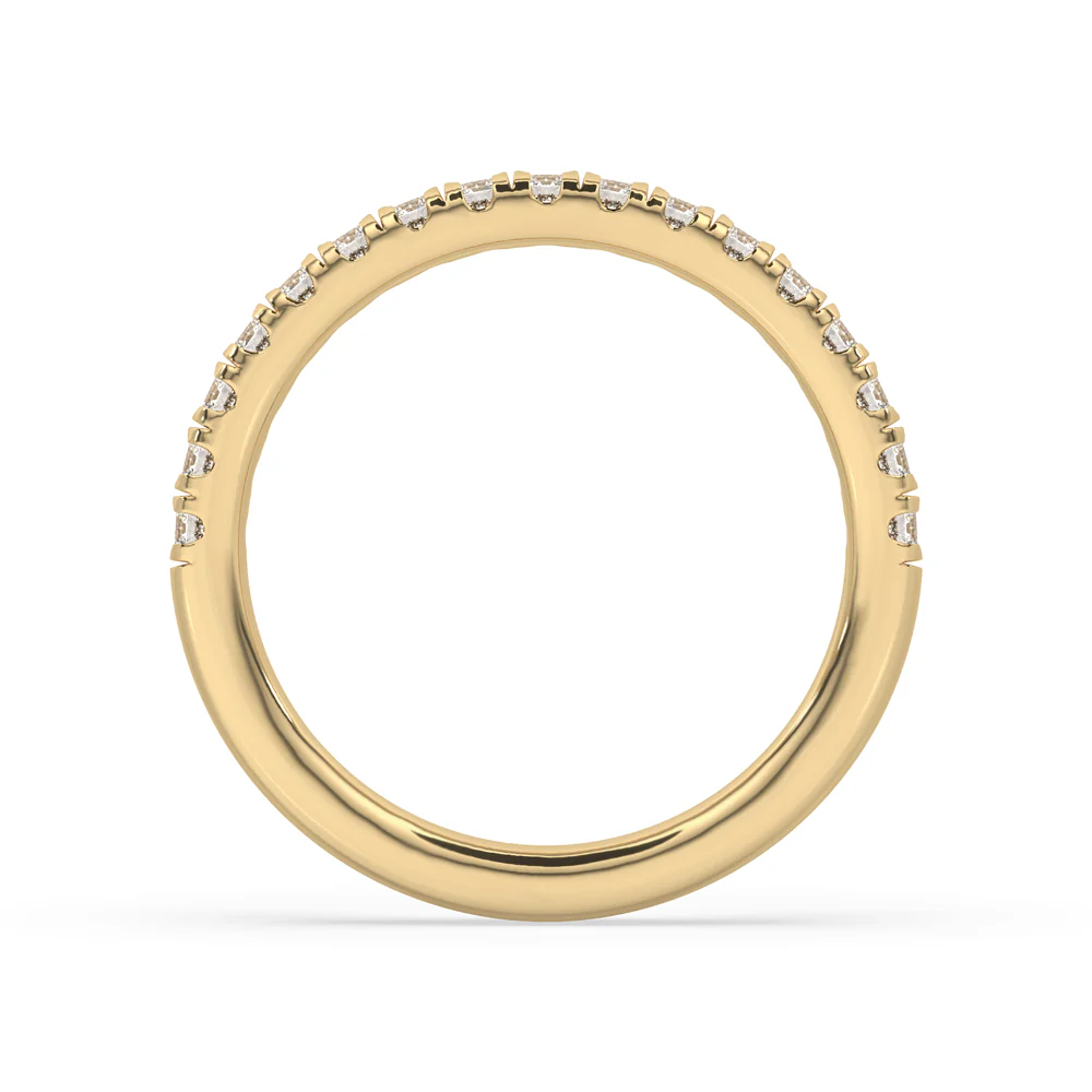 Simple Wedding Band - Half Eternity - Image 4