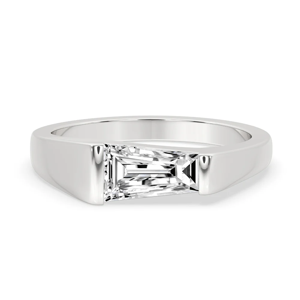 Tapered Baguette Engagement Ring