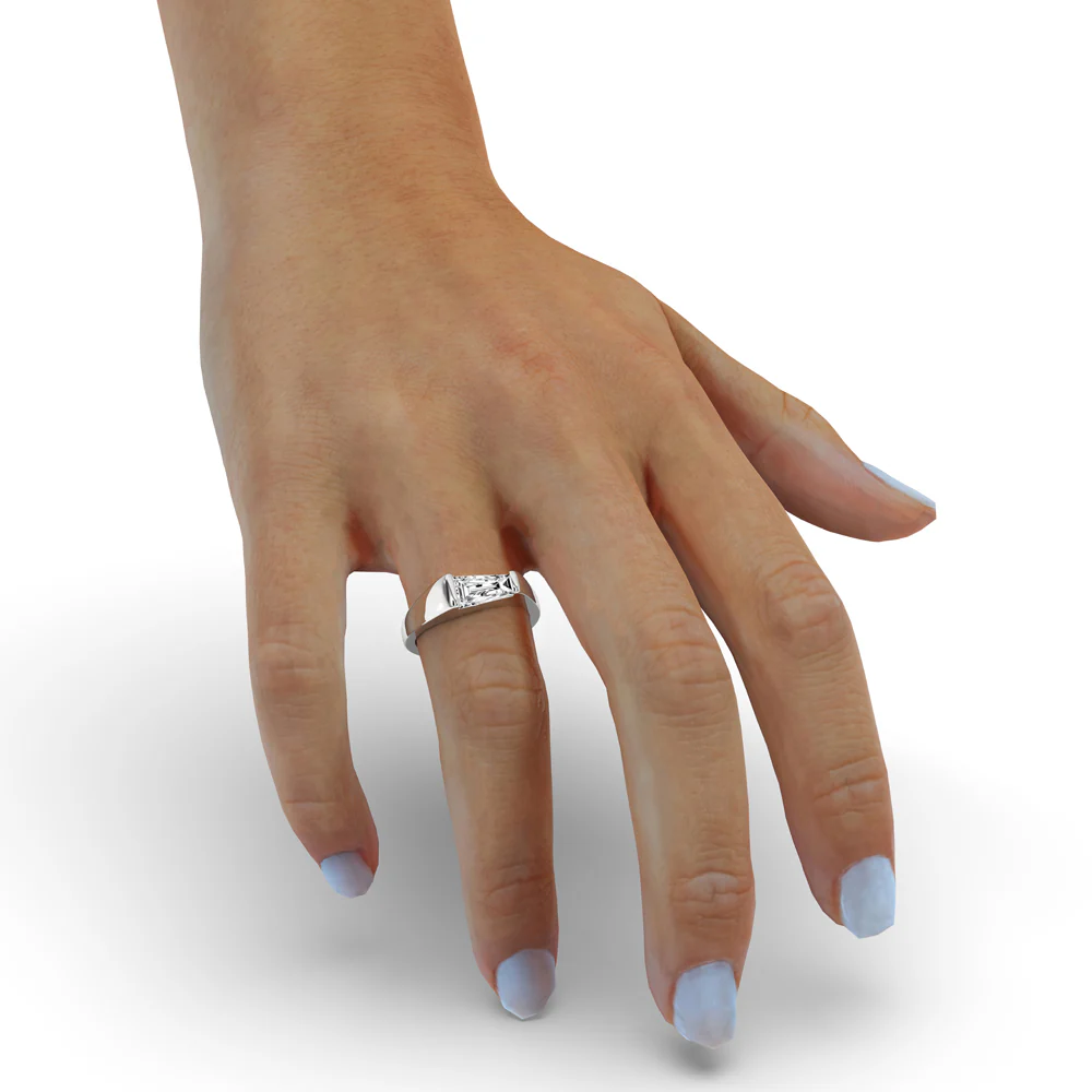 Tapered Baguette Engagement Ring - Image 5