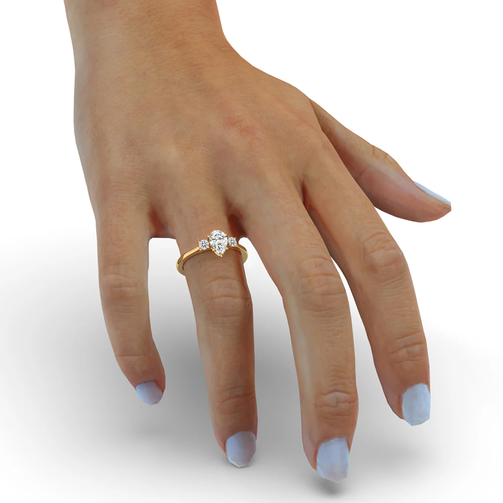 Teardrop Engagement Ring - Image 2