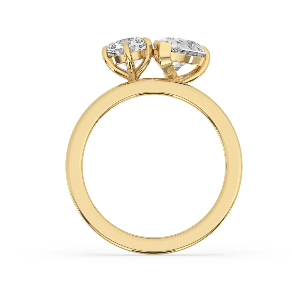 Toi et Moi Engagement Ring For Unique Dual Stone Design - Image 3