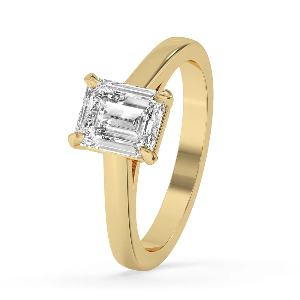Two Carat Emerald Cut Diamond Ring - Image 5