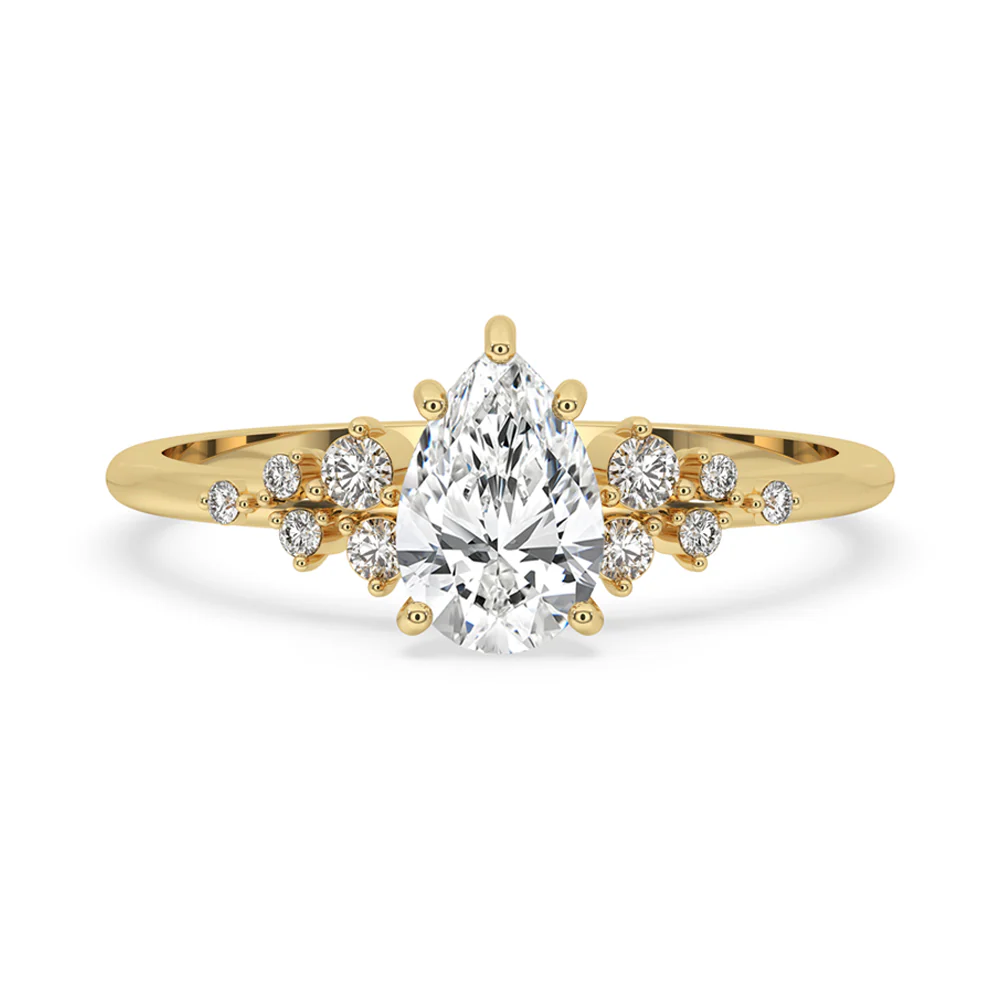 Vintage Pear Shaped Engagement Ring