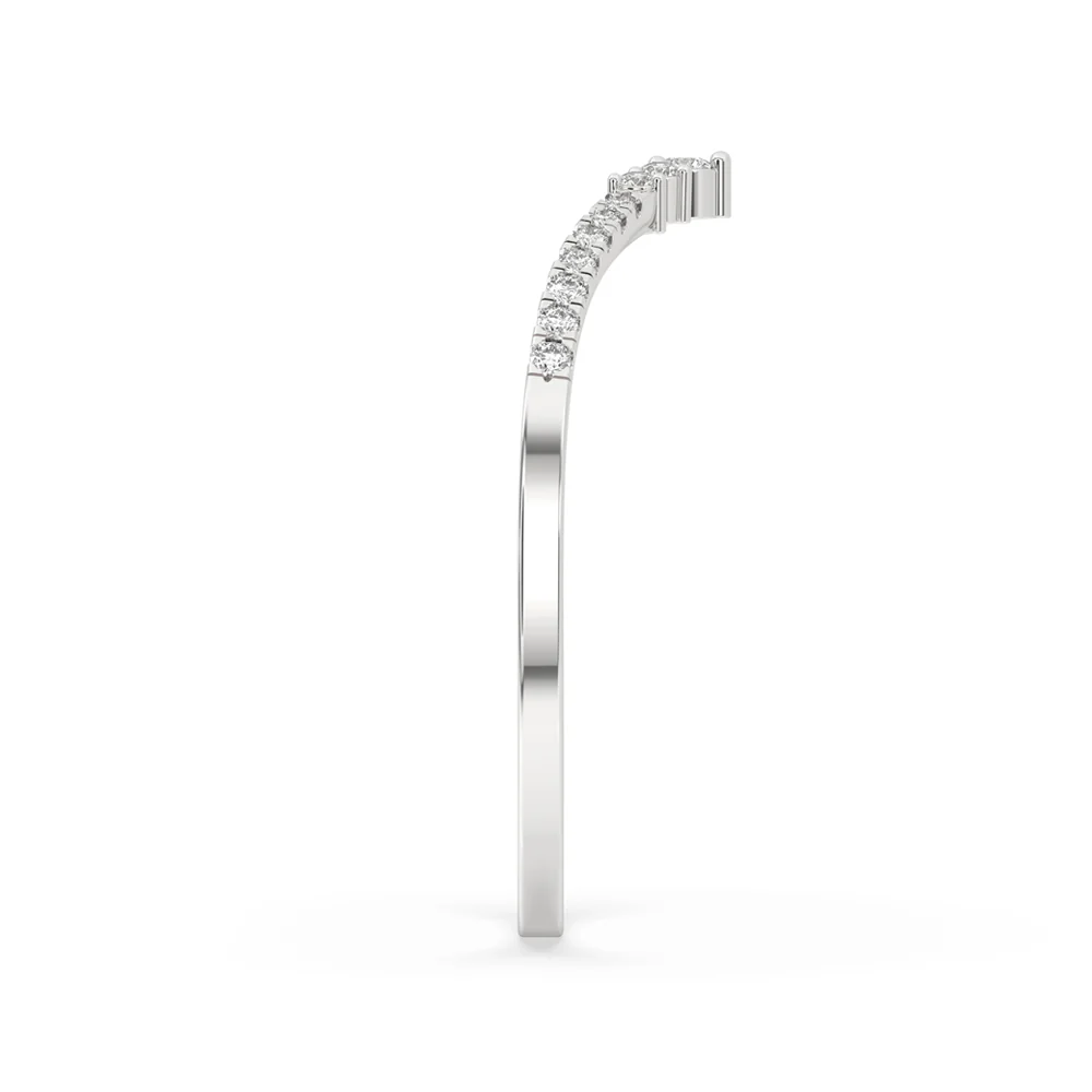 White Gold Diamond Wedding Band - Image 4