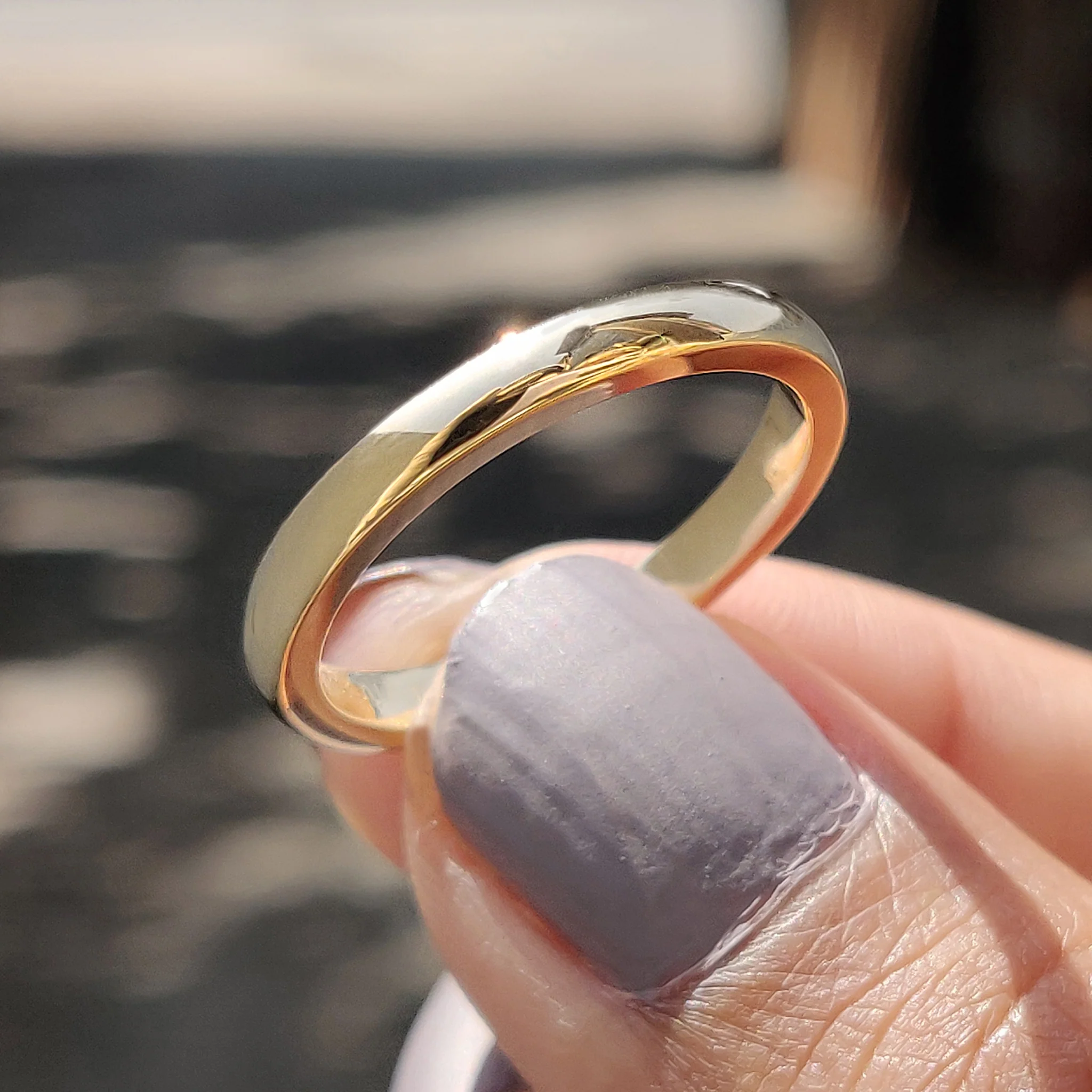 Comfort Fit Wedding Band Crafted Simply For Women - Image 4