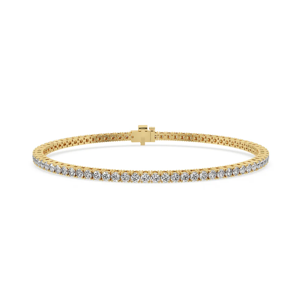 Yellow Gold Tennis Bracelet